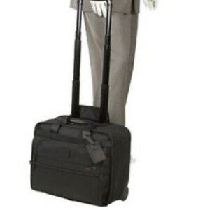 Tumi alpha expandable laptop rolling briefcase travel luggage 2 wheels
